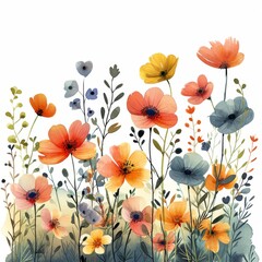 Nature in watercolor painting