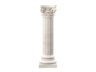 Greek Column, isolated on a transparent or white background