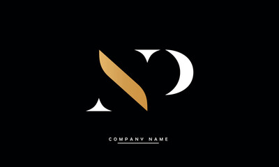 NP, PN, N, P Abstract Letters Logo Monogram © grafic.ustani