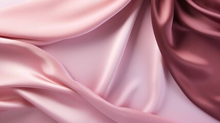 A concept made of silk that is elegant and has copy space