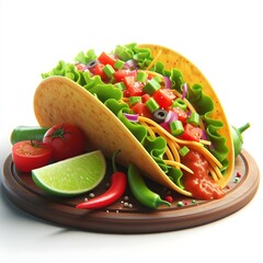 Delicious Taco Traditional Mexican Food