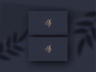 Jj logo design vector image