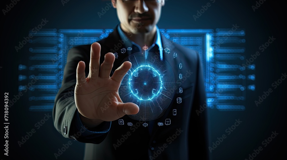 Aufkleber network security system. cyber security ransomware email phishing encrypted technology, digital info