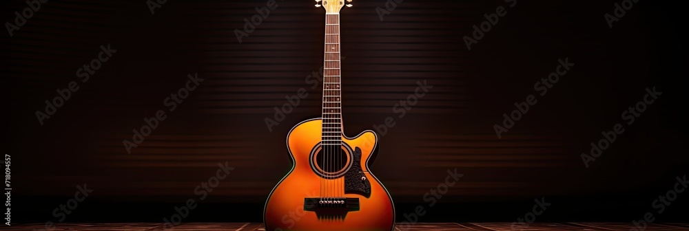 Leinwandbilder colorful guitar abstraction of musical instruments, modern and abstract multicolor music background 