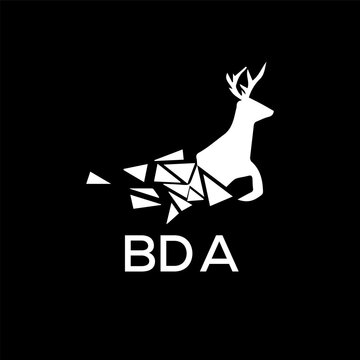 BDA Letter logo design template vector. BDA Business abstract connection vector logo. BDA icon circle logotype.
