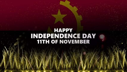 Independence day animation Angola