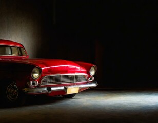 Most beautiful oldtimer red car.
