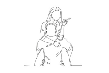 A man holding his girlfriend