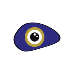 evil eye vector - symbol of protection - blue Turkish 4 50