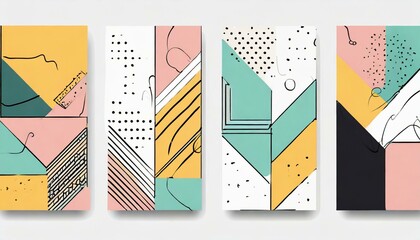 Obraz premium Wallpaper with paint brush and gold line art.