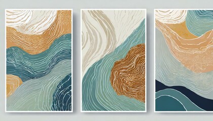 Abstract Brush texture decoration with acrylic poster design.