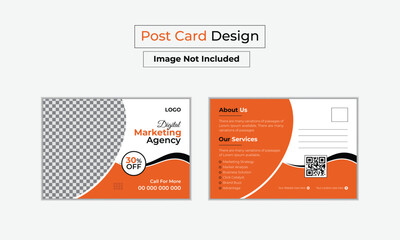 Corporate Postcard Template Design Postcard Design Creative postcard design template