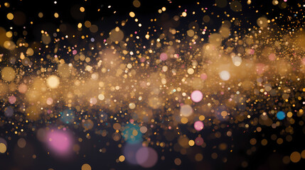 Obraz premium Abstract glitter lights background. Blurred bokeh effect