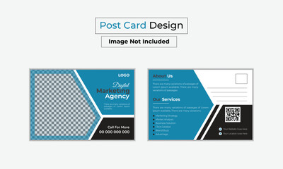 Corporate Postcard Template Design Postcard Design Creative postcard design template