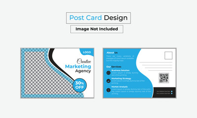 Corporate Postcard Template Design Postcard Design Creative postcard design template