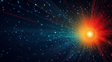 Fototapeta premium Abstract glitter lights background. Blurred bokeh effect