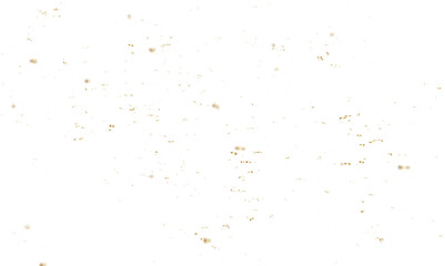 Fototapeta na wymiar Abstract luxury golden confetti glitter and dust falling down on transparent background. Shiny glittering dust background.