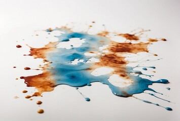 water stain on a white background