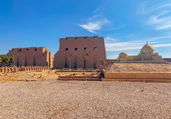 Karnak Temple is dedicated to the temple complex of Ancient Egypt. Thebes, Karnak, Luxor, Egypt