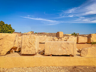 Karnak Temple is dedicated to the temple complex of Ancient Egypt. Thebes, Karnak, Luxor, Egypt