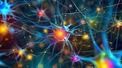 Fototapeta premium Neuronal Spark - Synapse Connectivity Concept