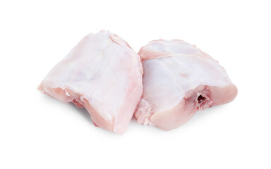 Fresh raw rabbit meat isolated on white