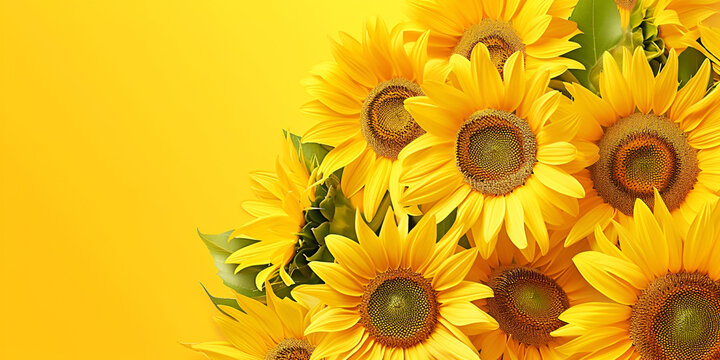 Sunflower canvas: “Every friend is to the other a sun, and a sunflower also. Abstraction, sunflower flower.
