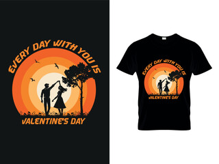 Valentines Day T Shirt Design Vector
