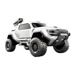 Future modern 4X4 car on transparent background PNG