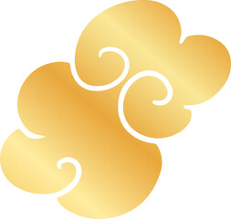 hand-drawn Chinese dragon and flower illustrations in luxurious golden hues