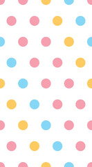 Baby textile seamless pattern. Geomteric sweet vector background. Wallpaper cover, scrappbooking paper or fabric cloth. Bright colorful childish geometry shape