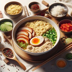 Delicious Ramen Noodles Japanese Food
