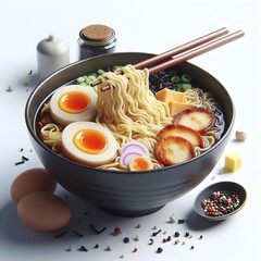 Delicious Ramen Noodles Japanese Food