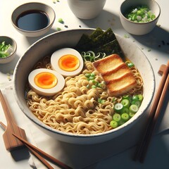 Delicious Ramen Noodles Japanese Food
