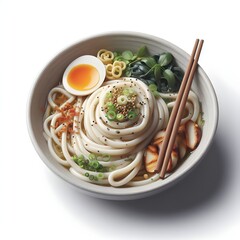 Delicious Udon Thick Noodles Japanese Food