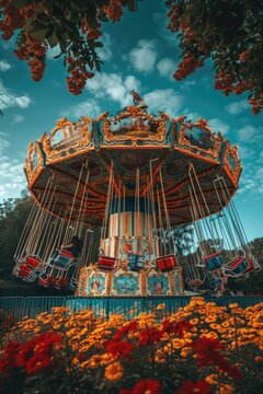 Enchanted Carousel Ride – Whimsical Amusement Park Magic