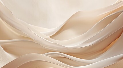 Obraz premium Beige Layered Background with Soft Transition, Calm and Versatile Aesthetic