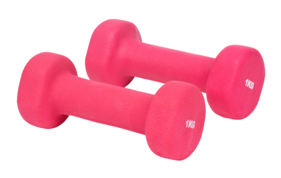 Dumbbells isolated on transparent background. PNG format