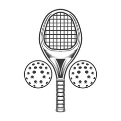 pickle with pickleball vector design.
