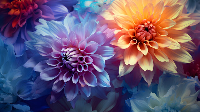 Abstract colorful flower background,,
A vibrant bouquet of colorful flowers brings summer beauty
