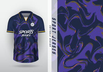 Background sublimation outdoor sports jersey football jersey futsal jersey running jersey racing  workout Liquid wave pattern with dotted lines, dark purple.
