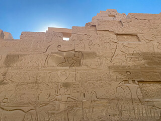 Karnak Temple is dedicated to the temple complex of Ancient Egypt. Thebes, Karnak, Luxor, Egypt