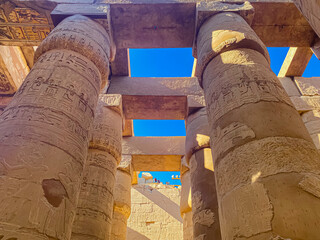Karnak Temple is dedicated to the temple complex of Ancient Egypt. Thebes, Karnak, Luxor, Egypt