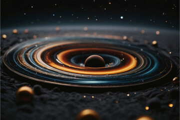 Fototapeta premium Black hole in space 