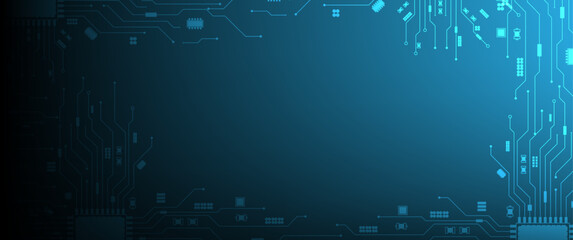 Digital technology world. vector futuristic circuit board, Electronic motherboard, Communication and engineering concept, Hi-tech digital technology concept.