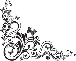 Fototapeta na wymiar Floral design elements isolated on White background. Vector illustration