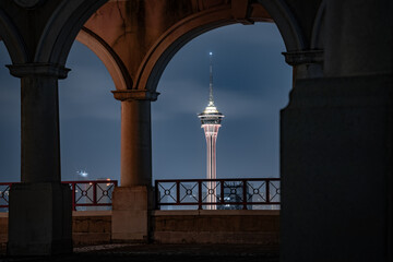 Macau TV Tower at night