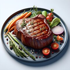 Delicious Grilled Barbecue Beef Steak