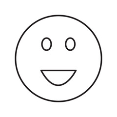 Fototapeta premium Smile Icon in trendy flat style isolated on white background. Happy face, smiley face icons,eps10