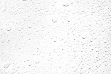 Isolated water drops against transparent background.
